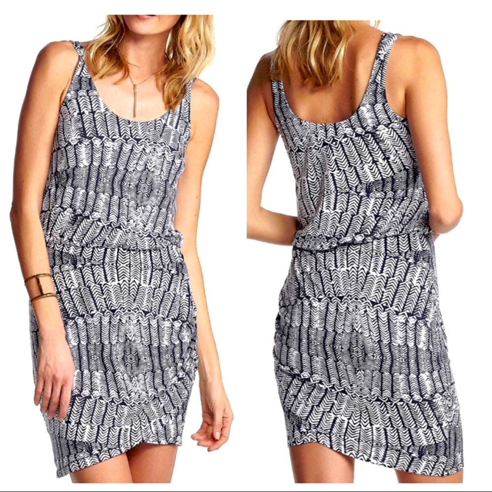 Tart• Navy Feather Dress